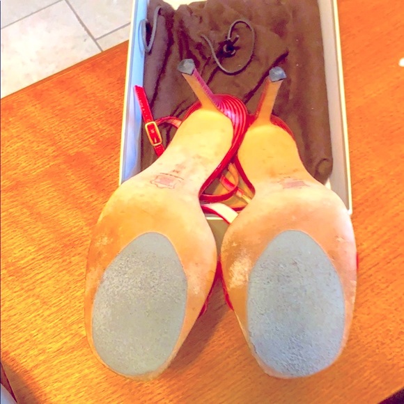 Michael Kors raspberry color ,T crocodile Sandals - Picture 4 of 4